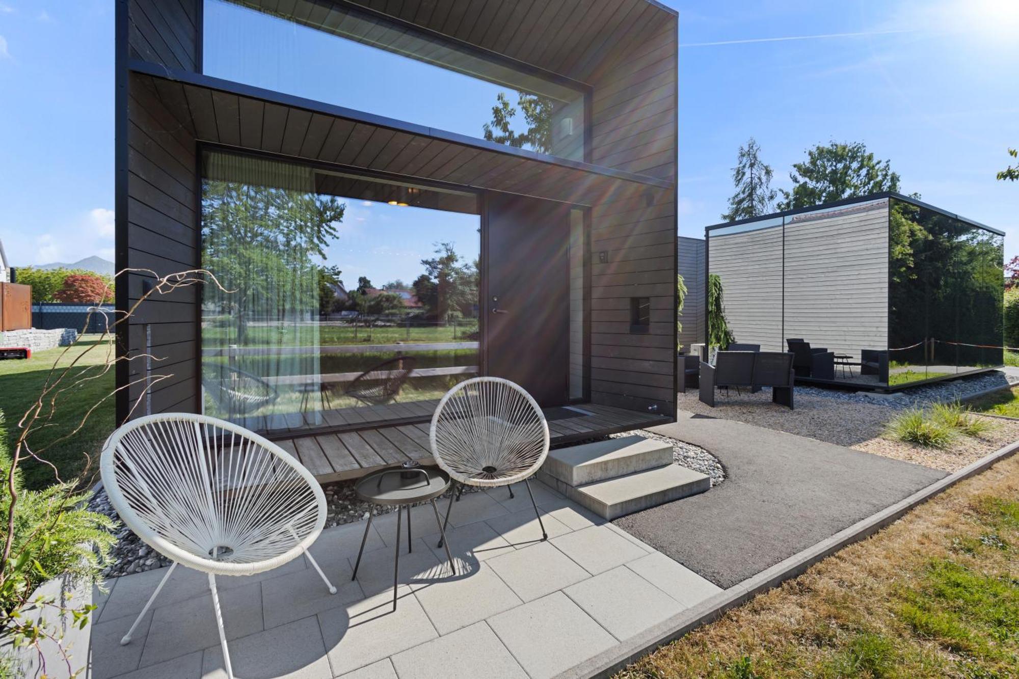 Koda Loft Extended - Urlaub Im Tiny House Bodensee เลาเทอราค ภายนอก รูปภาพ